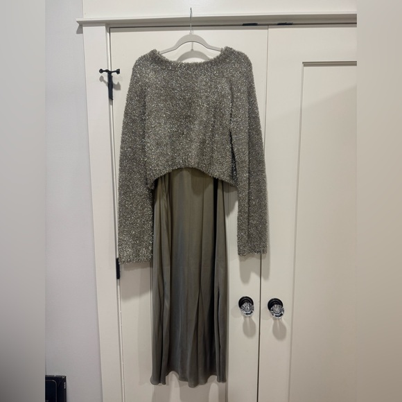 All Saints Dresses & Skirts - All Saints Gold Sweater and Dress Set